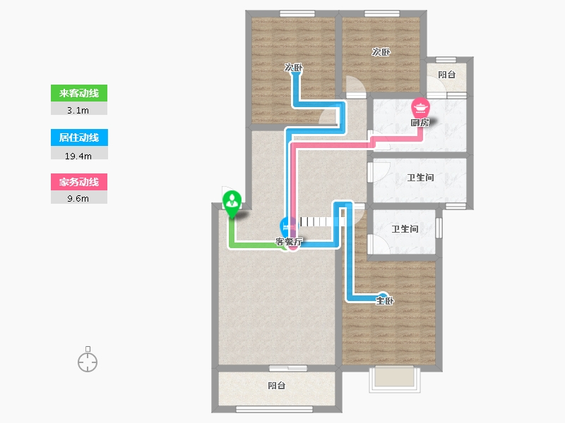 四川省-绵阳市-丽景花城-109.96-户型库-动静线