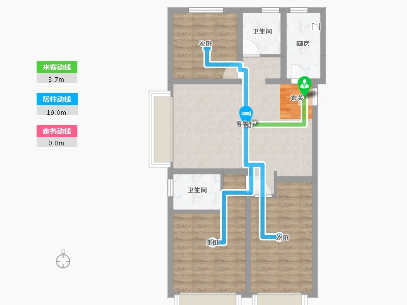 北京-北京市-中铁诺德春风和院-74.49-户型库-动静线