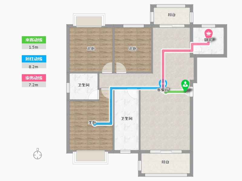 湖北省-宜昌市-临沮苑-101.11-户型库-动静线