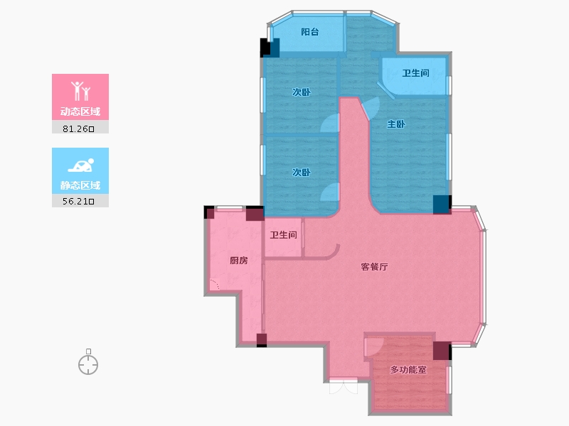 浙江省-温州市-安澜大厦-124.46-户型库-动静分区