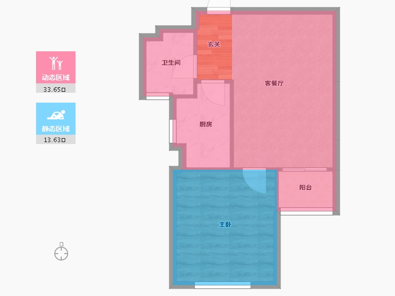 上海-上海市-申城佳苑-42.61-户型库-动静分区