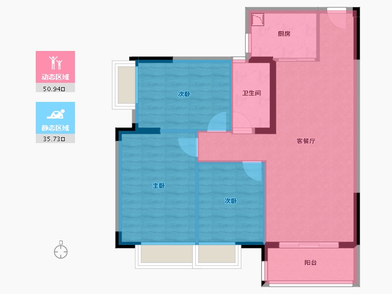 青海省-海南藏族自治州-海逸豪苑-78.15-户型库-动静分区