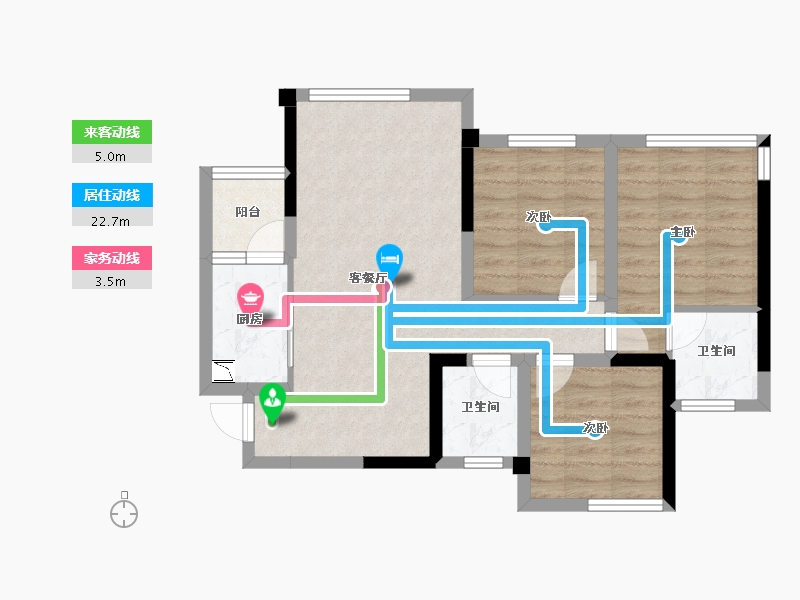 四川省-德阳市-阳光中央公园-68.26-户型库-动静线