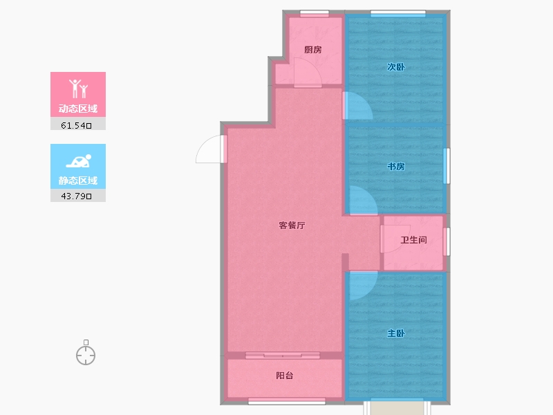 河北省-张家口市-境门御府-96.01-户型库-动静分区