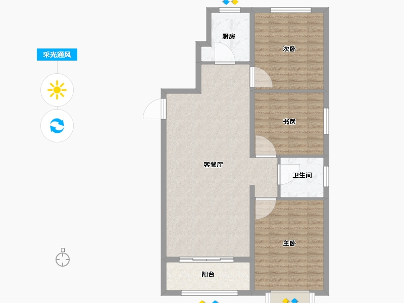 河北省-张家口市-境门御府-96.01-户型库-采光通风