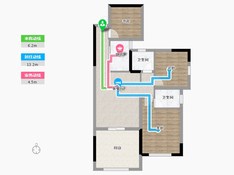 湖南省-长沙市-才子嘉都-79.31-户型库-动静线