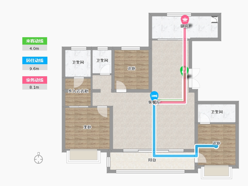 河北省-张家口市-中国铁建・西山国际城-108.08-户型库-动静线