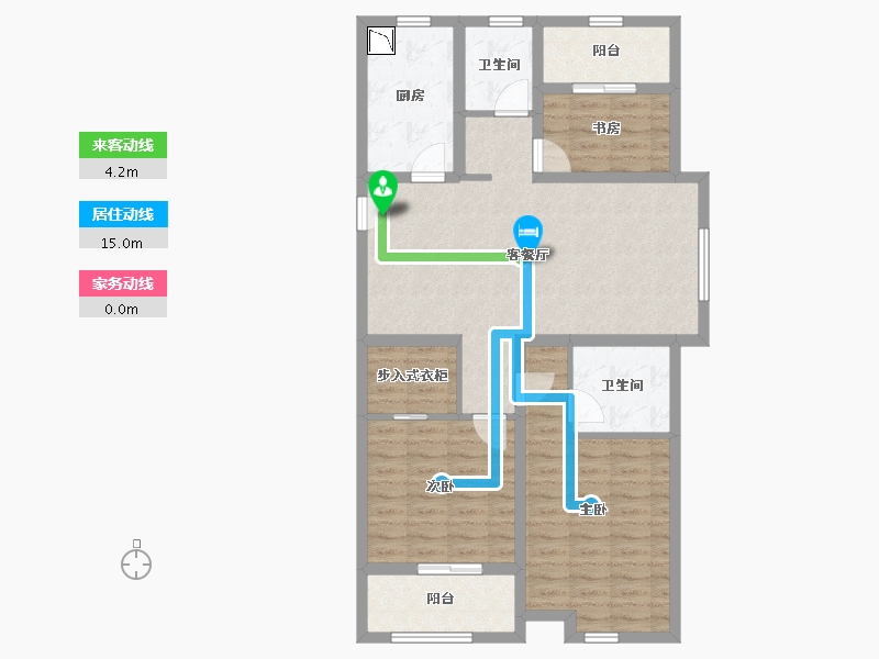 江苏省-盐城市-阜宁中心-94.64-户型库-动静线