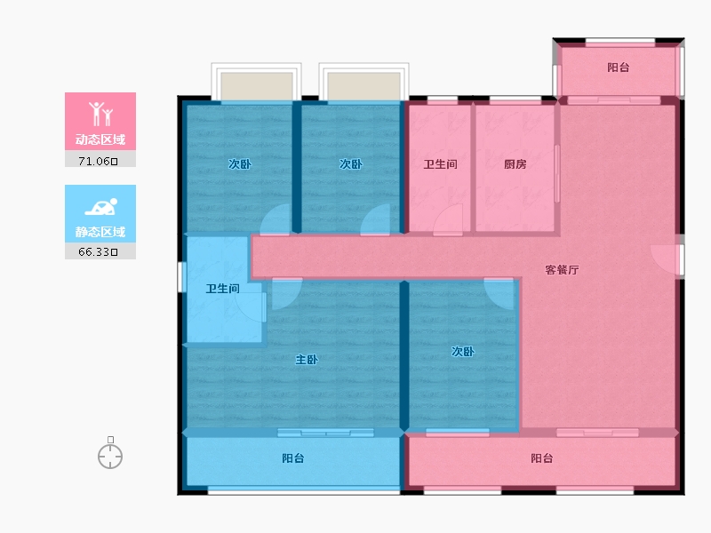 云南省-昆明市-宜和园-123.75-户型库-动静分区