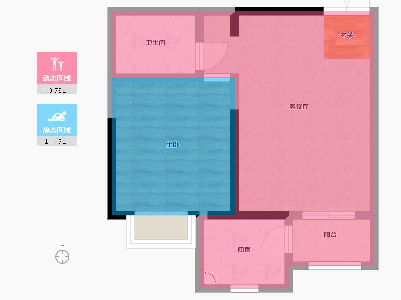 甘肃省-定西市-永生北玻紫御华府-48.80-户型库-动静分区