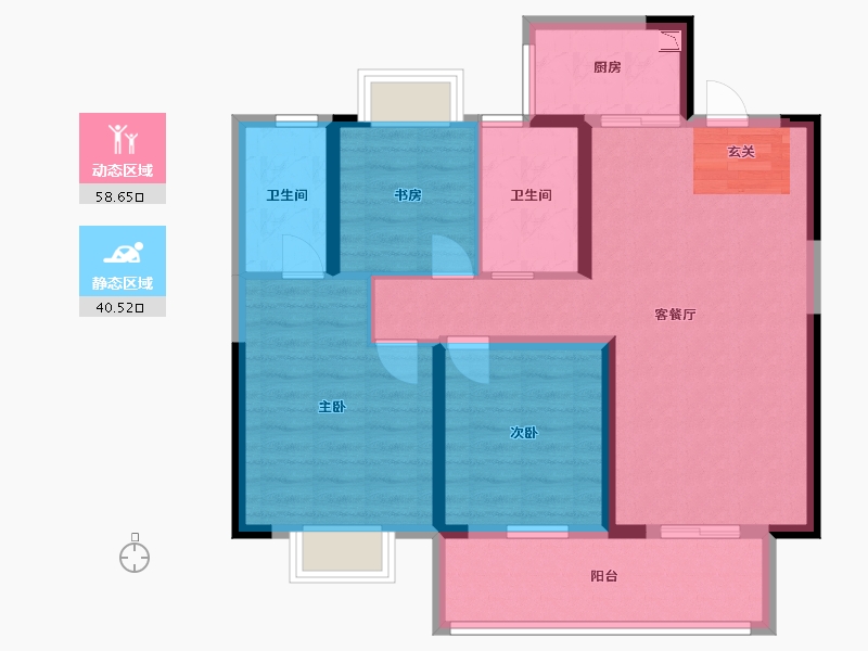 江西省-九江市-赣电荣府-88.01-户型库-动静分区