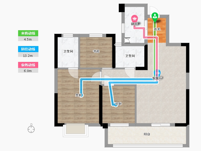 江西省-九江市-新旅・明樾府-79.20-户型库-动静线