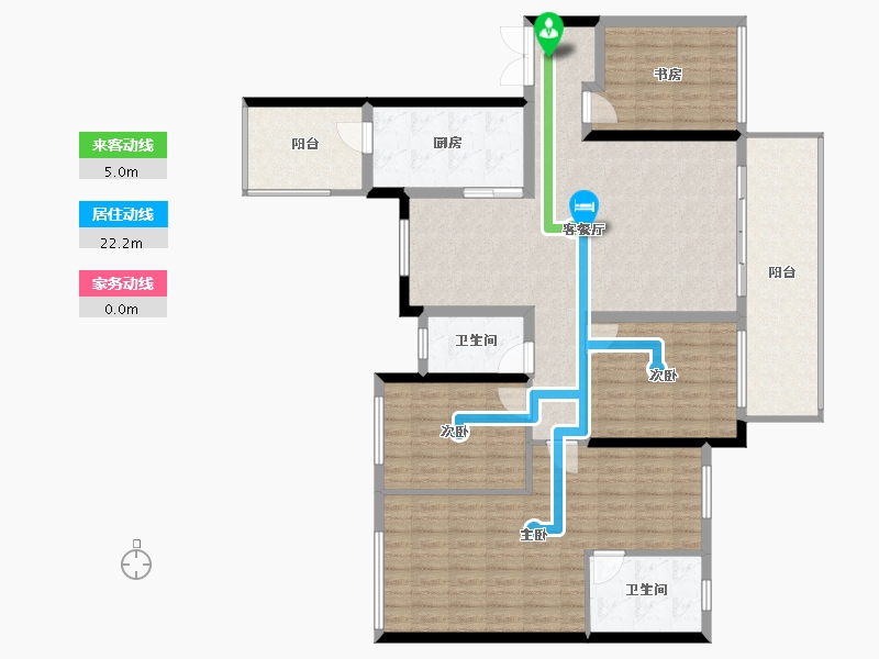 广西壮族自治区-玉林市-玉林绿地城-135.83-户型库-动静线