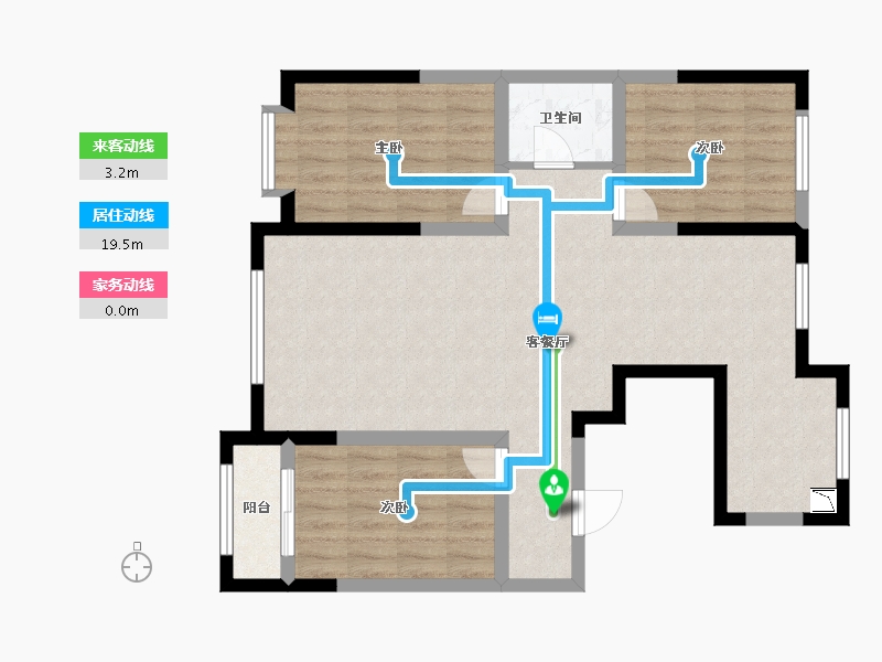 宁夏回族自治区-银川市-锦都园-85.95-户型库-动静线