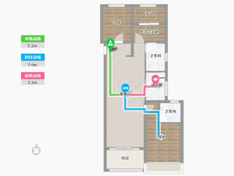 浙江省-温州市-保利・大国�Z-80.00-户型库-动静线