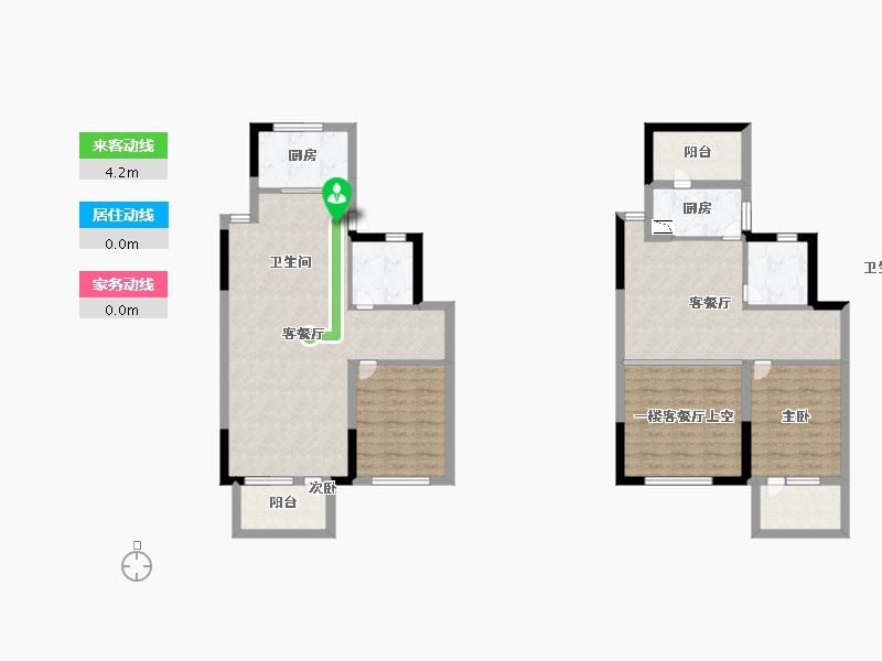 江苏省-南京市-风华府-107.95-户型库-动静线