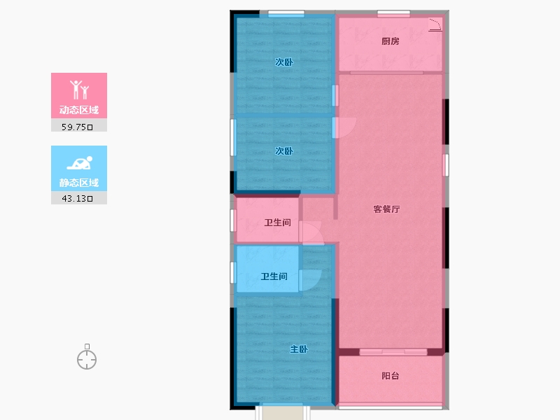 河南省-南阳市-南阳嘉和家园-92.80-户型库-动静分区