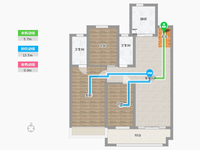 河南省-南阳市-方城・中梁首府-96.36-户型库-动静线