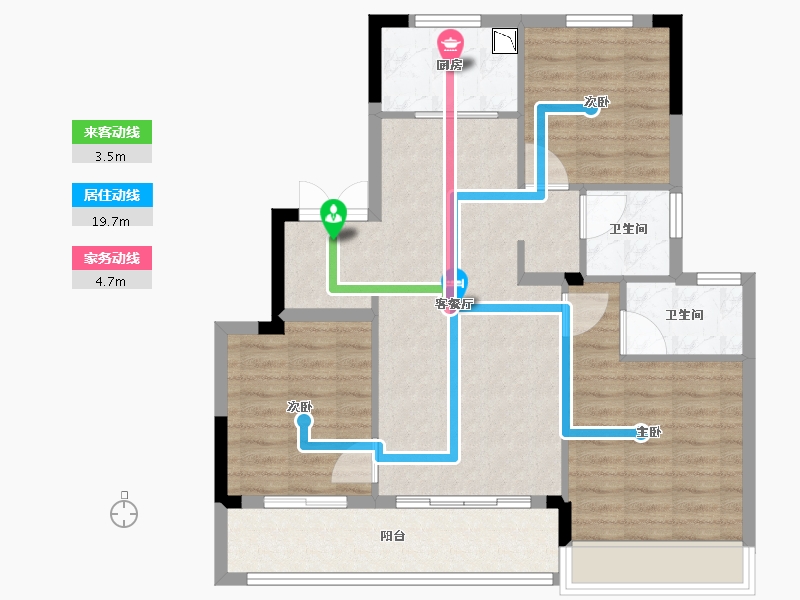 浙江省-温州市-悦珑府-84.80-户型库-动静线