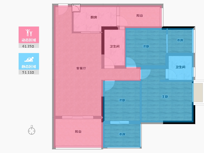 四川省-绵阳市-青云上-100.30-户型库-动静分区