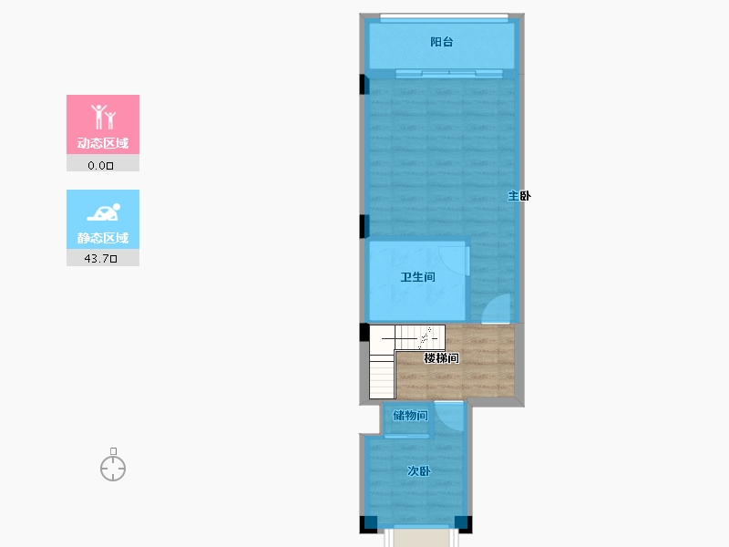 湖南省-长沙市-盈峰翠邸-46.96-户型库-动静分区