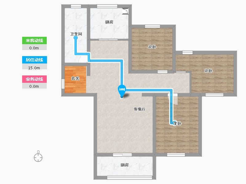 青海省-西宁市-昆御府-98.40-户型库-动静线