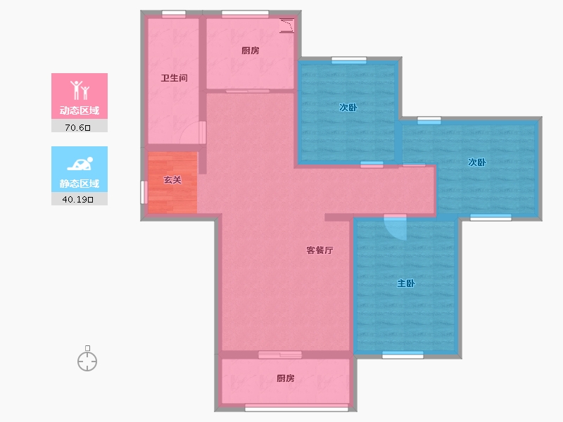 青海省-西宁市-昆御府-98.40-户型库-动静分区