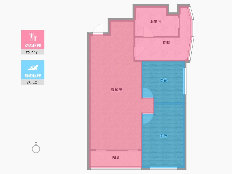 上海-上海市-华园-81.69-户型库-动静分区