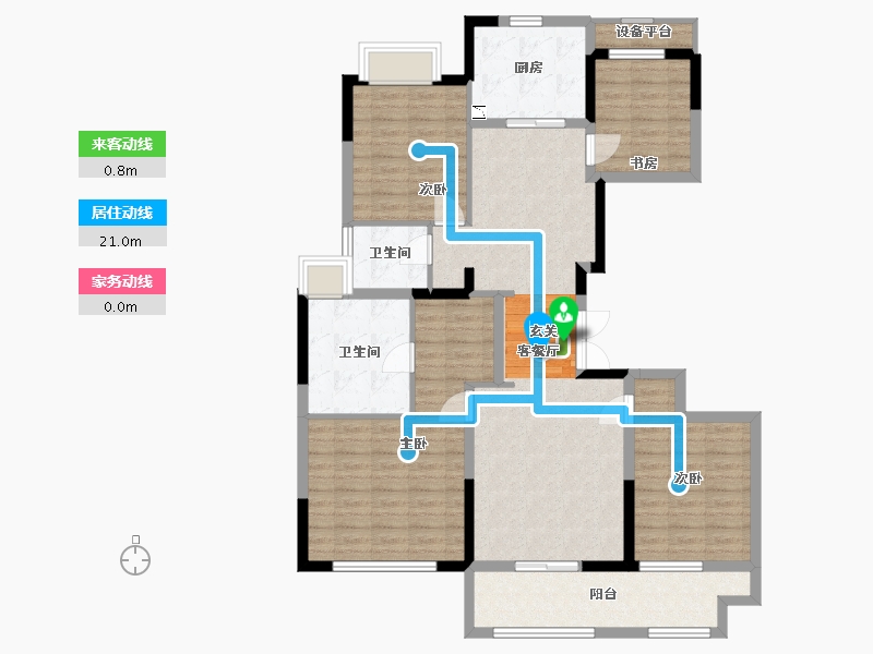 江苏省-常州市-新城怀德誉隽-117.14-户型库-动静线