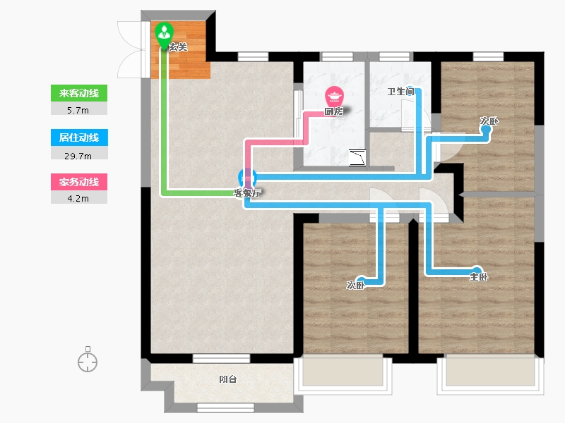 内蒙古自治区-包头市-中国铁建・景晟学府-78.34-户型库-动静线