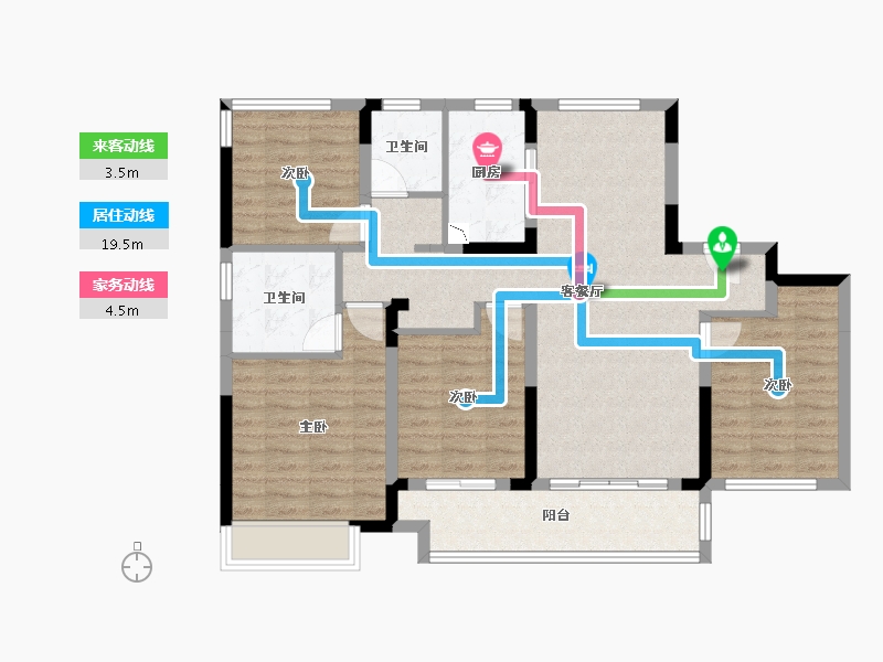 江苏省-苏州市-运河与岸-98.48-户型库-动静线