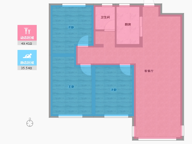 河南省-鹤壁市-悦珑湾-75.22-户型库-动静分区