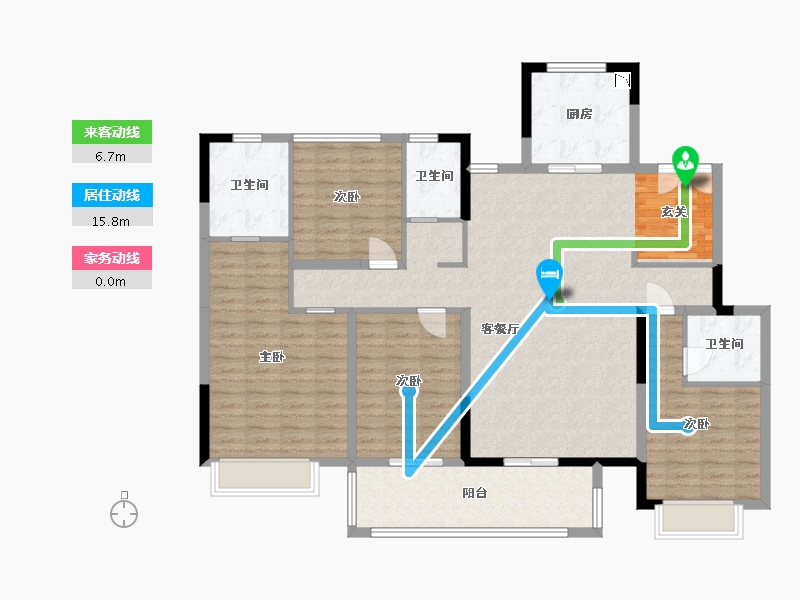 广西壮族自治区-南宁市-中海哈罗学府-138.96-户型库-动静线