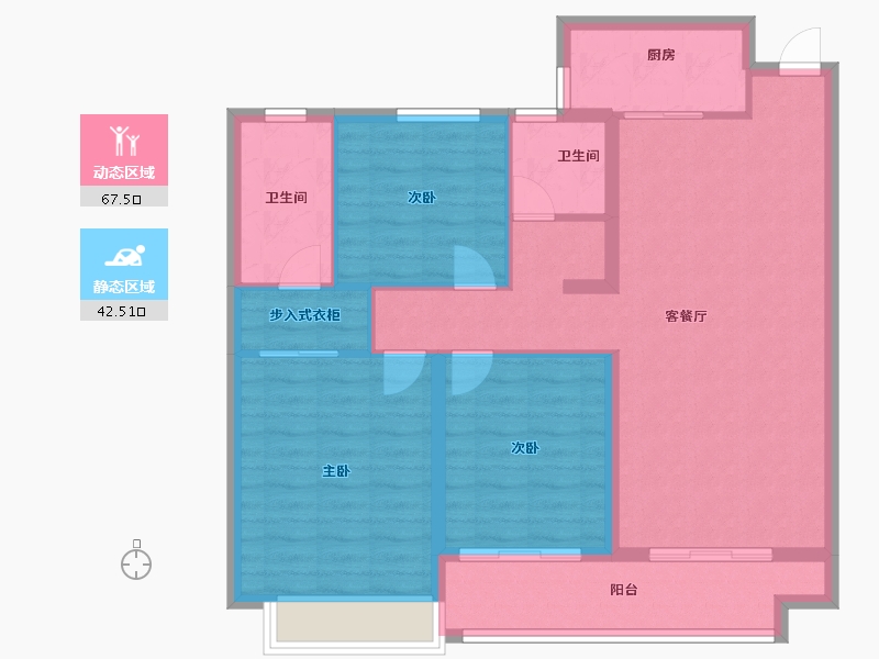 山东省-菏泽市-佳和雅园-99.20-户型库-动静分区