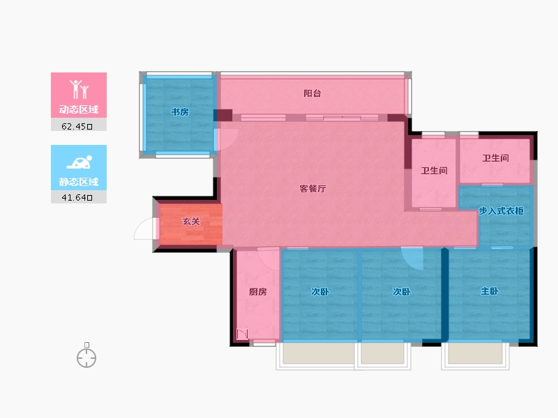 广西壮族自治区-南宁市-招商十里云裳-93.01-户型库-动静分区