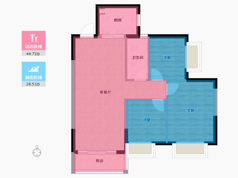 广西壮族自治区-柳州市-祥源小区-65.87-户型库-动静分区