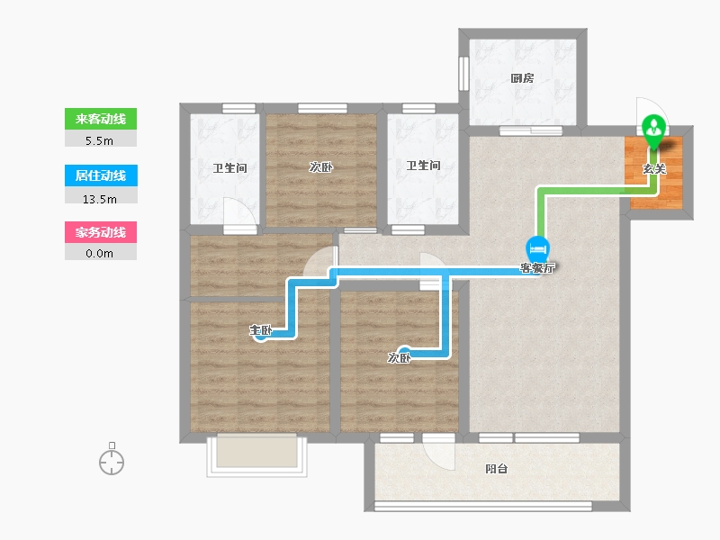 山东省-青岛市-海尔产城创衡山学府-92.78-户型库-动静线