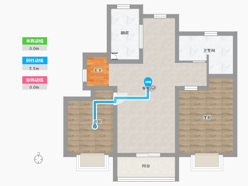 山东省-青岛市-海信文墨里-72.01-户型库-动静线