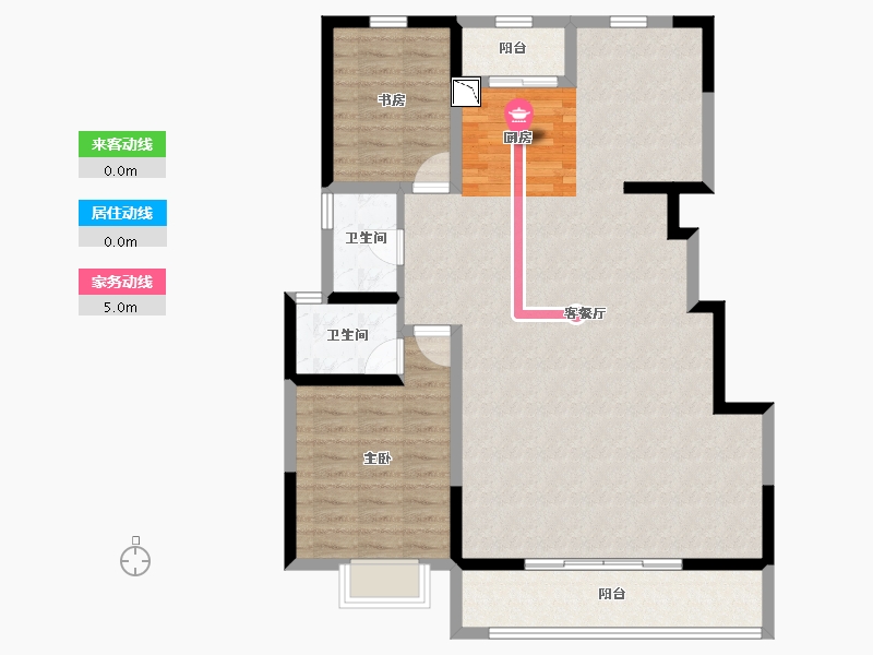 云南省-昆明市-德润香山府-105.19-户型库-动静线