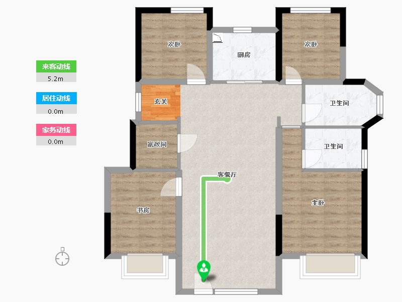 辽宁省-大连市-保利金地湖光山语-94.31-户型库-动静线