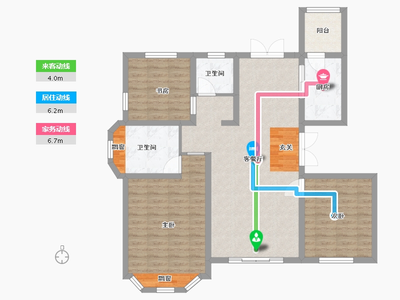 安徽省-马鞍山市-森隆英郡-95.20-户型库-动静线