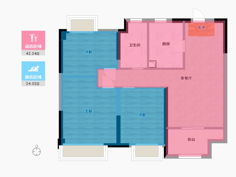 上海-上海市-印溪佳园-68.68-户型库-动静分区