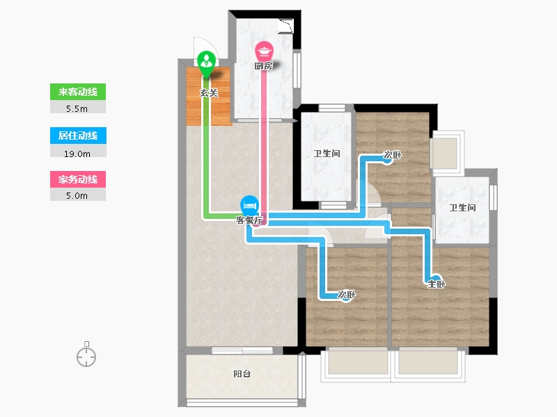 广东省-东莞市-万象连城-73.20-户型库-动静线