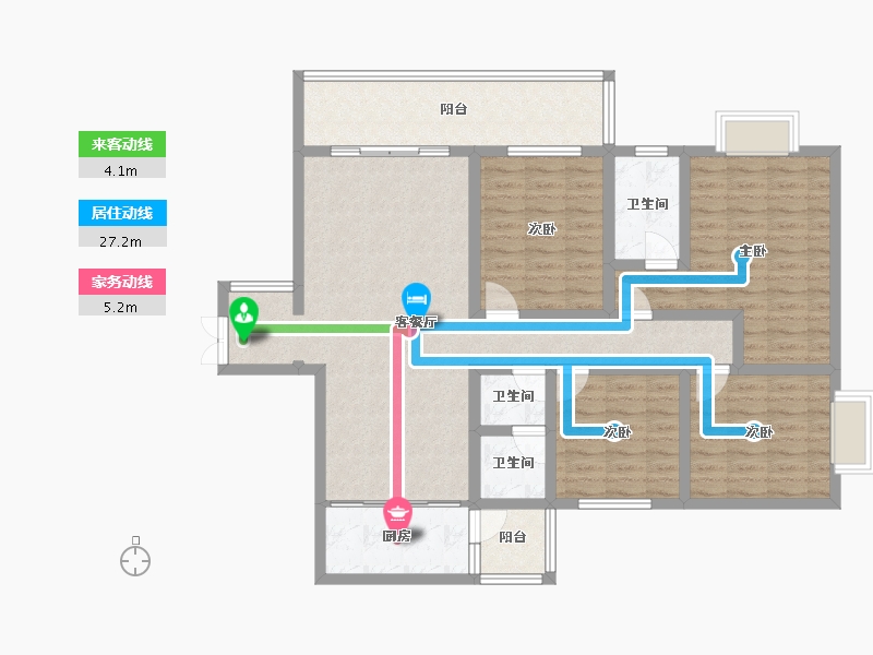 广西壮族自治区-玉林市-阳光新城-116.91-户型库-动静线