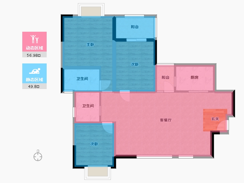 四川省-成都市-城市之光-95.87-户型库-动静分区