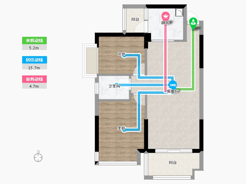 广西壮族自治区-防城港市-桂海高新未来城-64.28-户型库-动静线