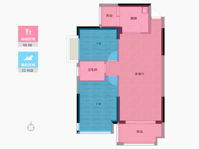 广西壮族自治区-防城港市-桂海高新未来城-64.28-户型库-动静分区