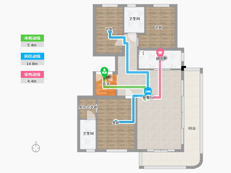 河北省-石家庄市-长安润江壹号-112.30-户型库-动静线