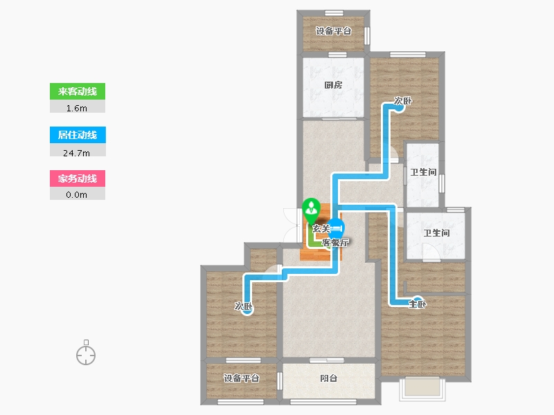 河北省-石家庄市-中冶德贤华府-115.89-户型库-动静线