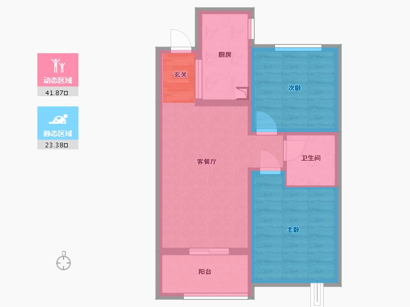 河北省-石家庄市-融创财富壹号-57.31-户型库-动静分区